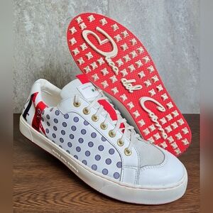 Duca Del Cosma 4 Love White Leather Spikeless Golf Shoe Sneakers Womens Size 9.5